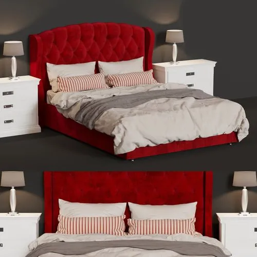 furniture – Bed Genoa 3D Model furniture – Bed Genoa 3D Model