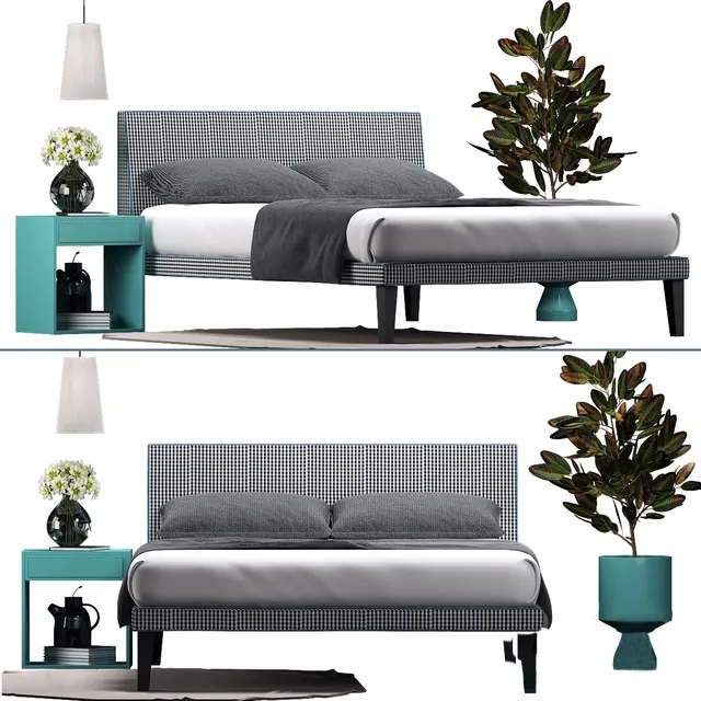 furniture – Bed Gervasoni Letti and Co 3D Model furniture – Bed Gervasoni Letti and Co 3D Model