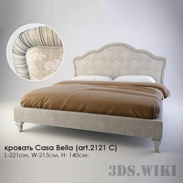 furniture – Bed Giorgiocasa Casa Bella (art.2121 C) 3D Model furniture – Bed Giorgiocasa Casa Bella (art.2121 C) 3D Model