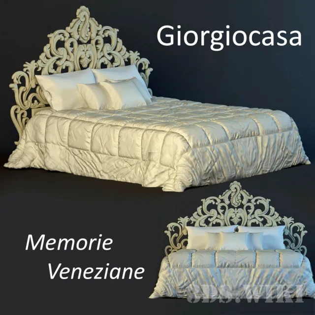 furniture – Bed Giorgiocasa Memorie Veneziane 3D Model furniture – Bed Giorgiocasa Memorie Veneziane 3D Model
