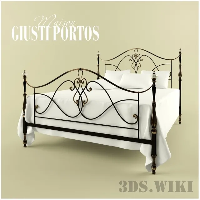 furniture – Bed Giusti Portos ALICANTE 3D Model