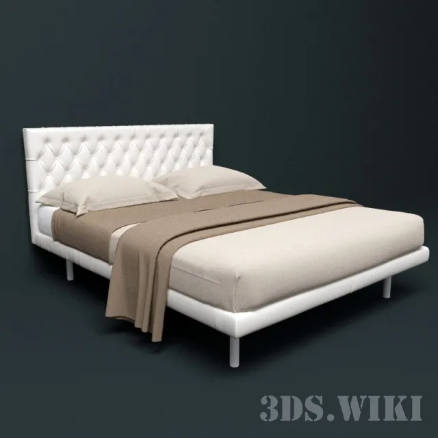 furniture – Bed HAVANA La Falegnami 3D Model