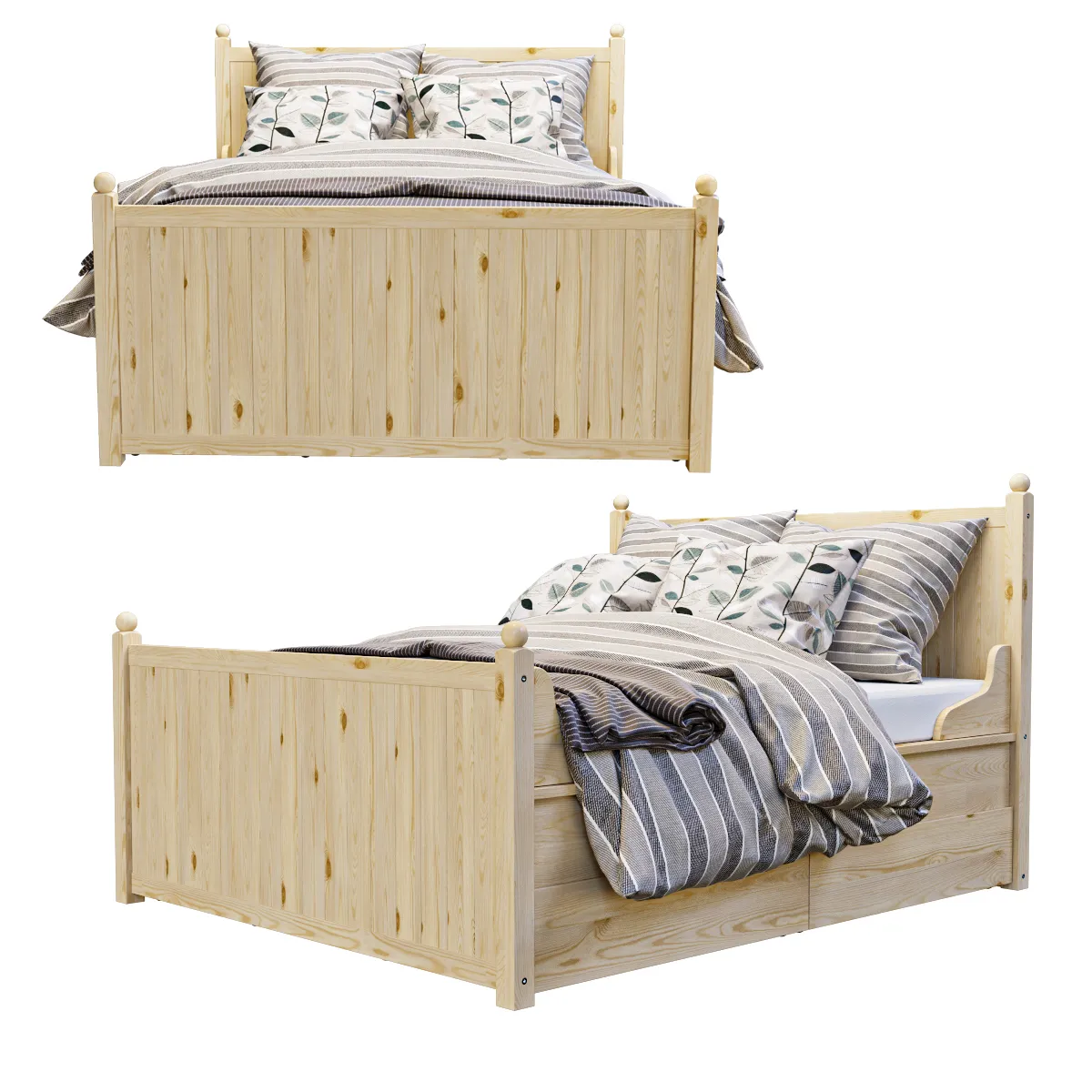 furniture – Bed Hurdal 3D Model furniture – Bed Hurdal 3D Model