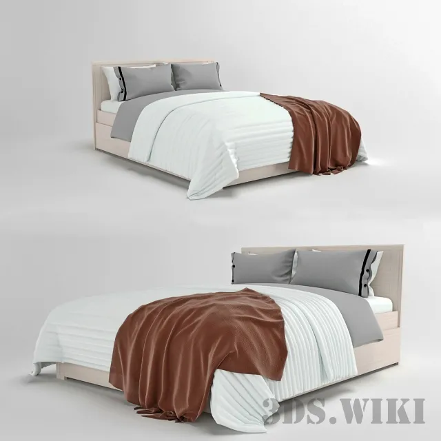 furniture – Bed IKEA “Brusali” 3D Model