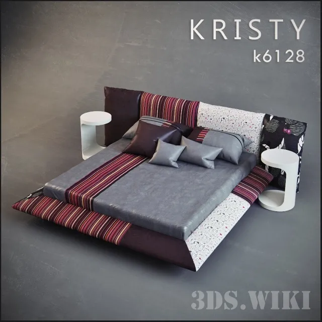 furniture – Bed Kristy K6128 3D Model furniture – Bed Kristy K6128 3D Model