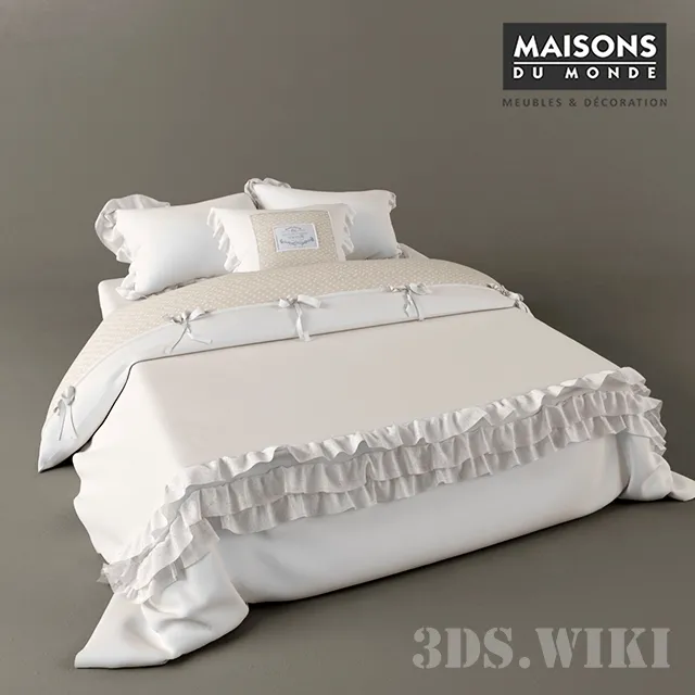 furniture – Bed linen Maisons Du Monde 3 3D Model furniture – Bed linen Maisons Du Monde 3 3D Model
