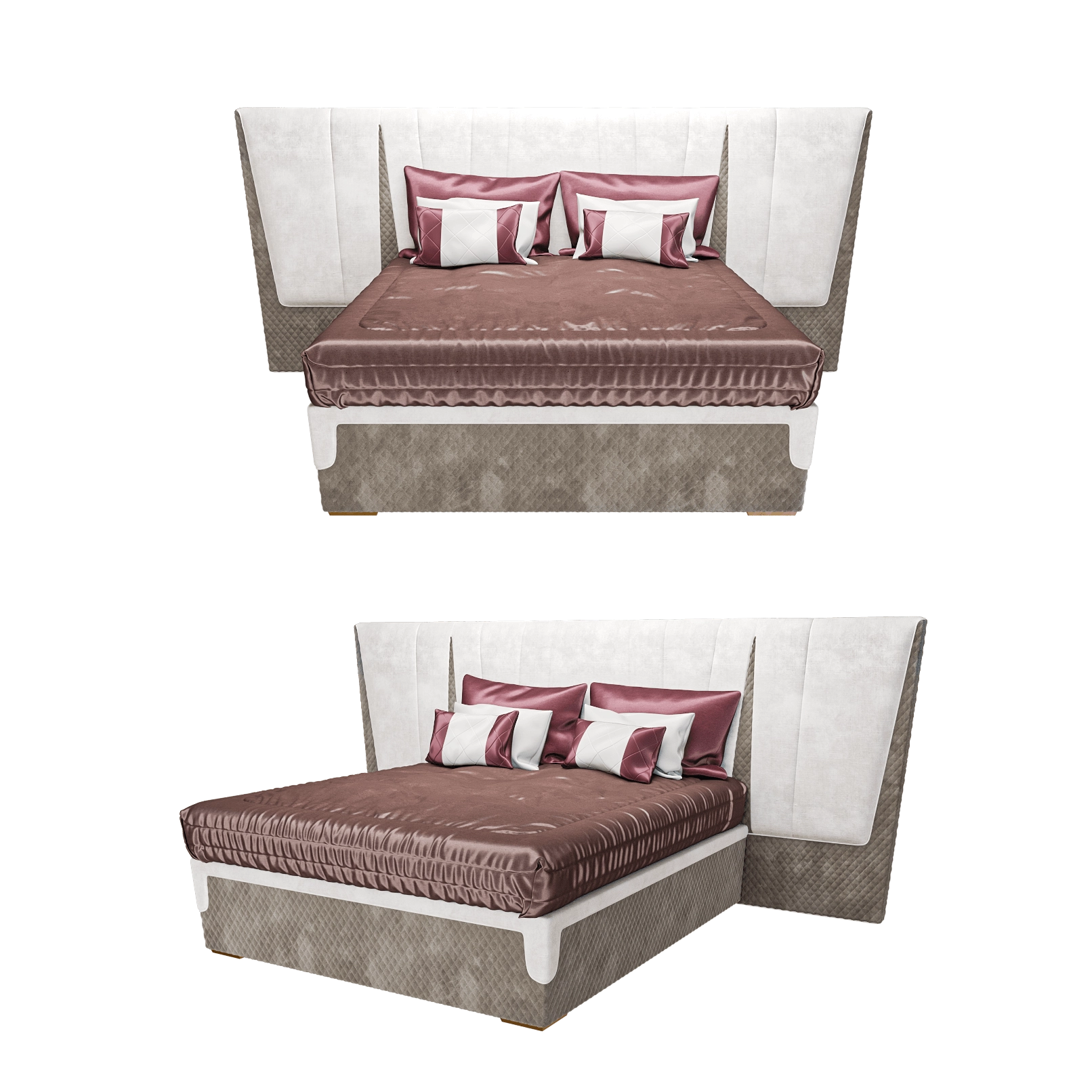 furniture – Bed Majestic XL 3D Model furniture – Bed Majestic XL 3D Model