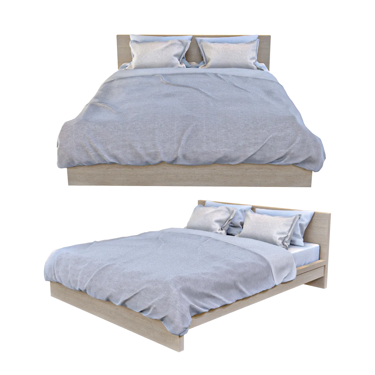 furniture – Bed Malm 3D Model furniture – Bed Malm 3D Model