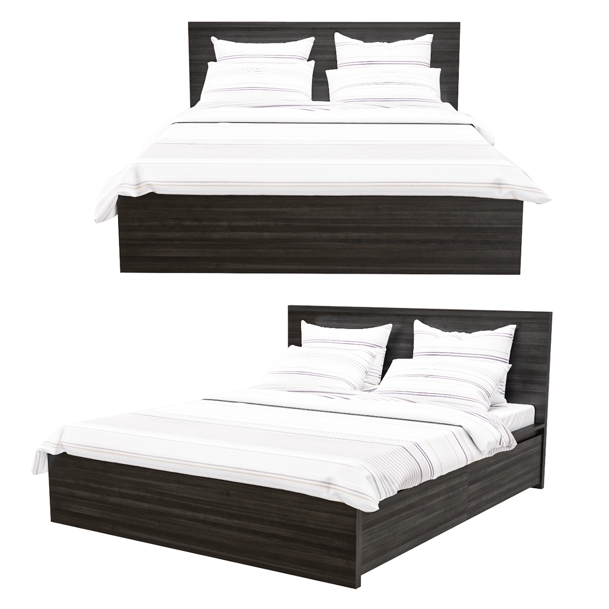 furniture – Bed Malm 3D Model furniture – Bed Malm 3D Model