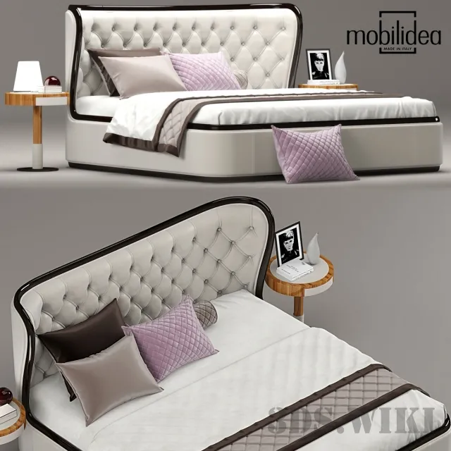 furniture – Bed MARGOT collection MOBILIDEA 3D Model