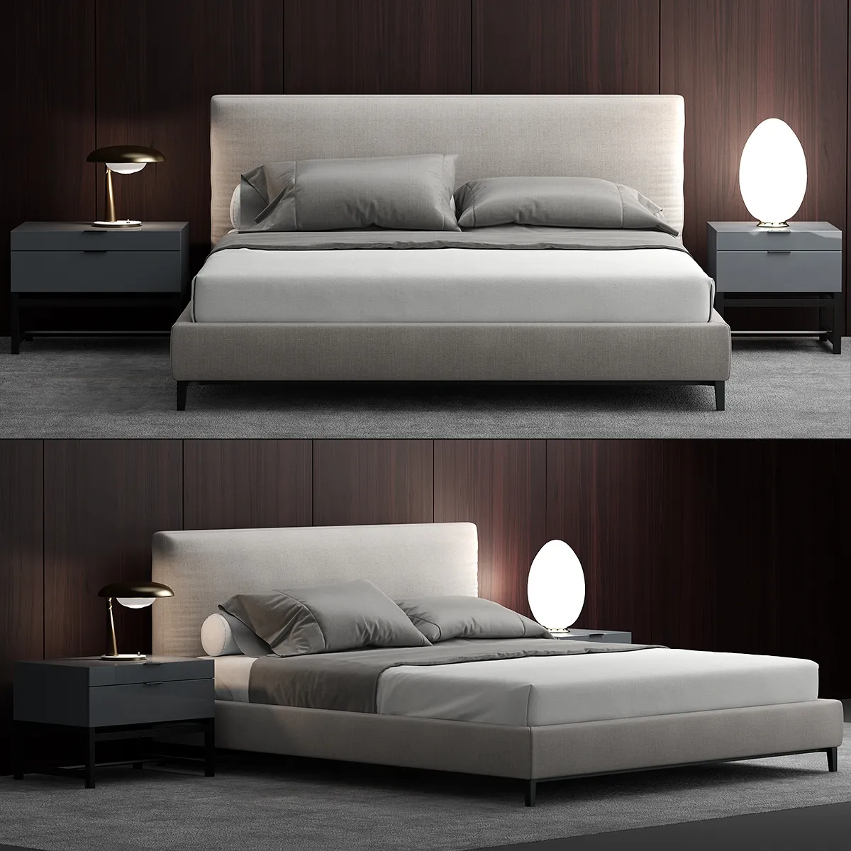 furniture – Bed Minotti 9 3D Model furniture – Bed Minotti 9 3D Model