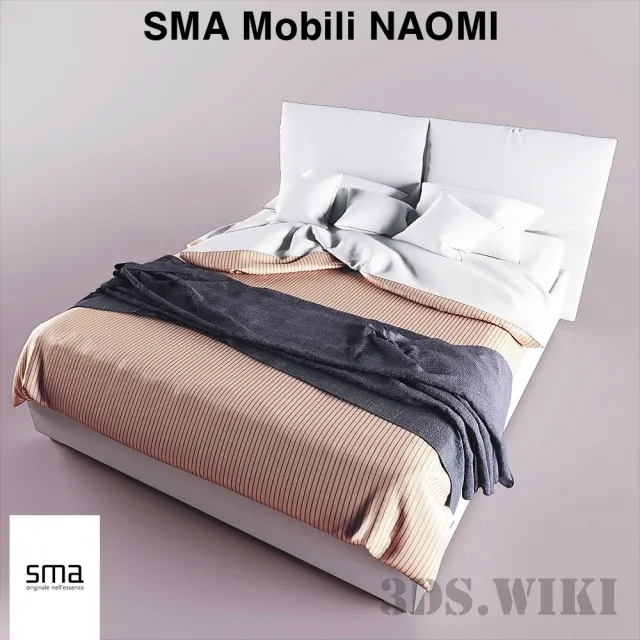 furniture – Bed Naomi Sma 3D Model