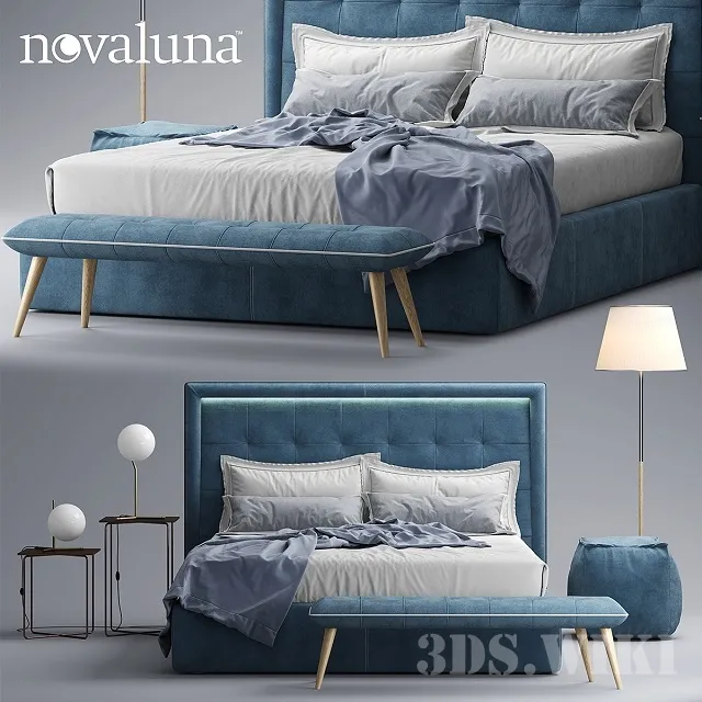 furniture – Bed Novaluna PRINCE 3D Model furniture – Bed Novaluna PRINCE 3D Model