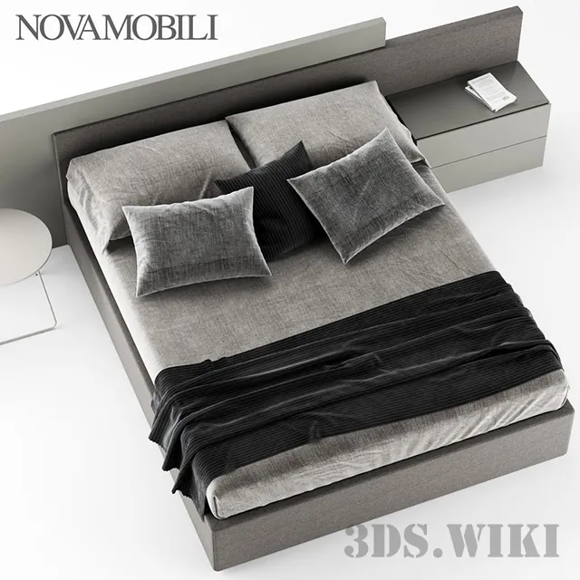 furniture – Bed Novamobili Time 3D Model furniture – Bed Novamobili Time 3D Model