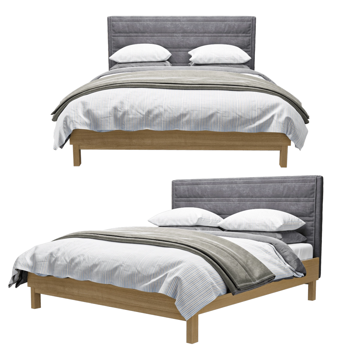 furniture – Bed Oppland 3D Model furniture – Bed Oppland 3D Model
