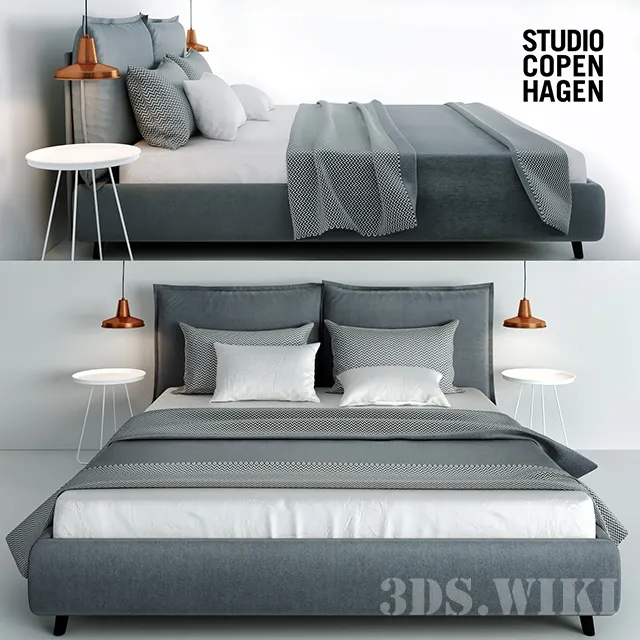 furniture – Bed Polsterbett Versa I Studio Copenhagen 3D Model furniture – Bed Polsterbett Versa I Studio Copenhagen 3D Model