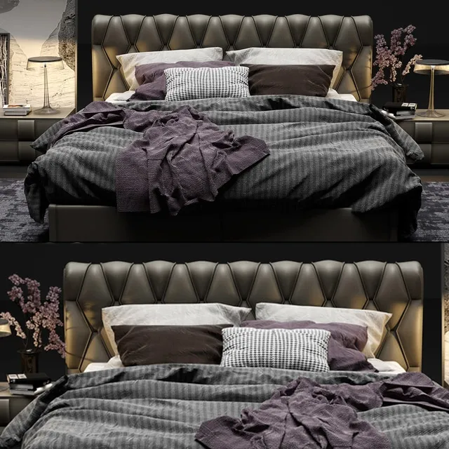 furniture – Bed Poltrona Frau Bluemoon 3D Model furniture – Bed Poltrona Frau Bluemoon 3D Model