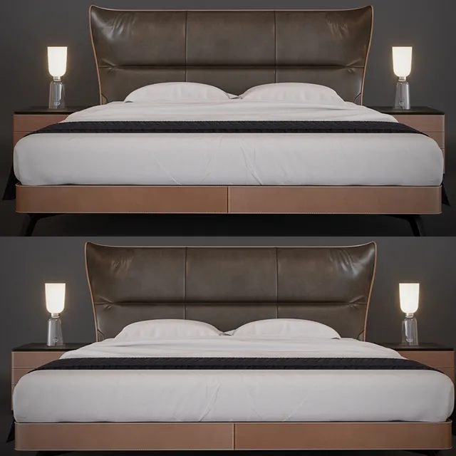 furniture – Bed Poltrona Frau Mamy Blue 3D Model furniture – Bed Poltrona Frau Mamy Blue 3D Model