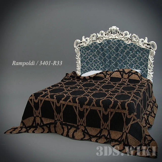 furniture – Bed RAMPOLDI 3401 / R33 3D Model furniture – Bed RAMPOLDI 3401 / R33 3D Model