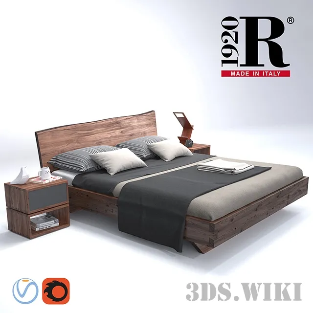 furniture – Bed Riva 1920 NATURA 6 3D Model
