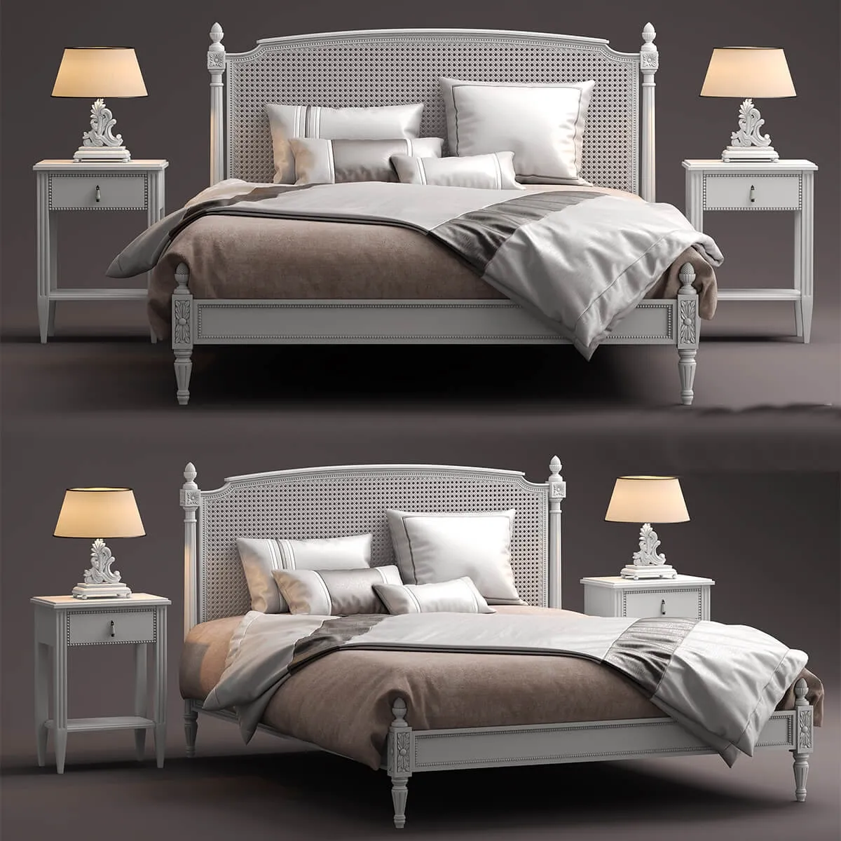 furniture – Bed roche bobois lit josephine 3D Model furniture – Bed roche bobois lit josephine 3D Model
