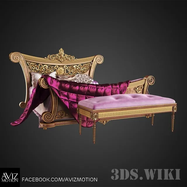 furniture – Bed Royal Bed Avi Motion Studios 3D Model furniture – Bed Royal Bed Avi Motion Studios 3D Model