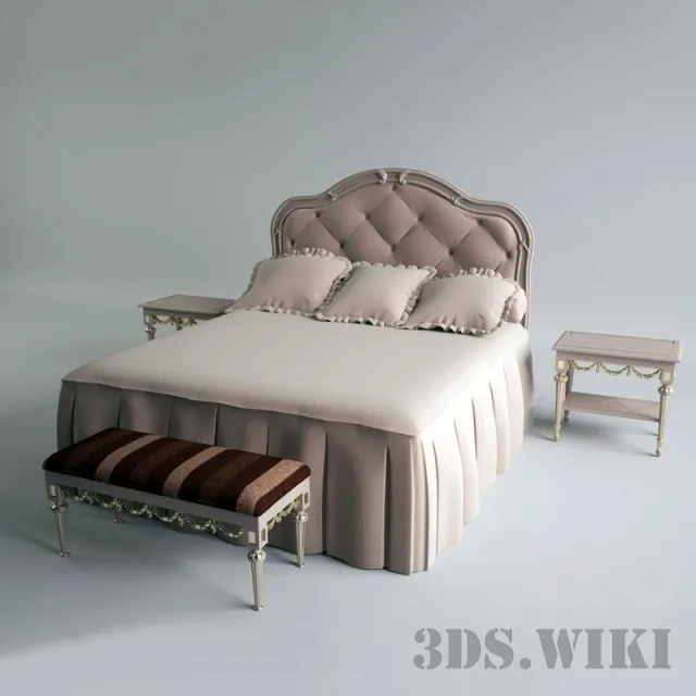 furniture – Bed SAVIO FIRMINO 1994 LET B CAPITONE 3D Model furniture – Bed SAVIO FIRMINO 1994 LET B CAPITONE 3D Model