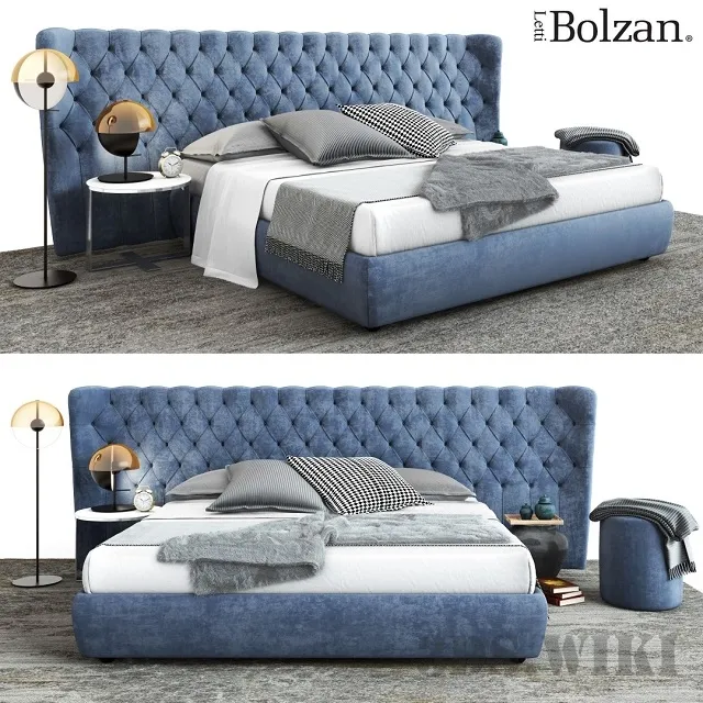 furniture – Bed Selene extra large Bolzan Letti 3D Model furniture – Bed Selene extra large Bolzan Letti 3D Model