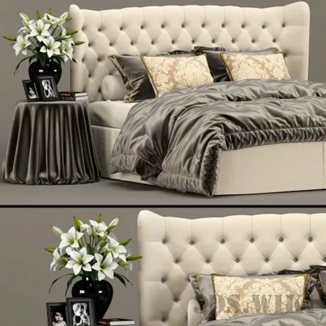 furniture – Bed Tommy Capitonne Twils 3D Model furniture – Bed Tommy Capitonne Twils 3D Model