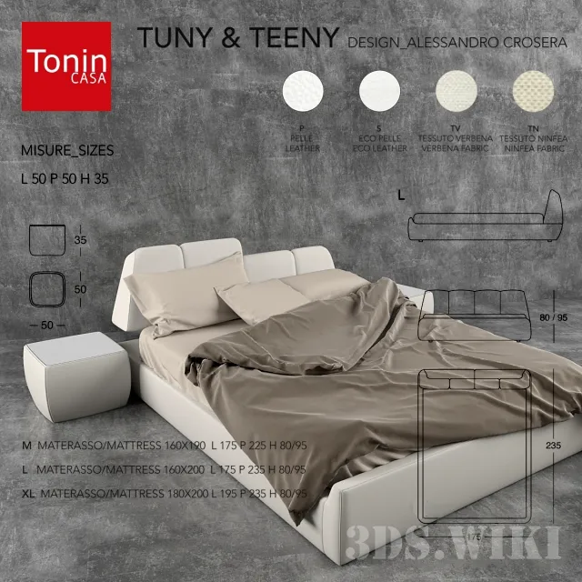 furniture – Bed TUNY & TEENY 7864 Tonin Casa 3D Model furniture – Bed TUNY & TEENY 7864 Tonin Casa 3D Model
