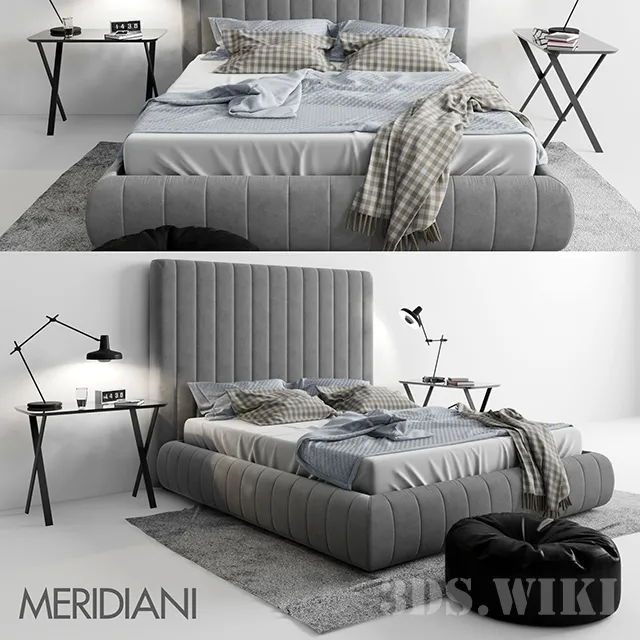 furniture – Bed TUYO Meridiani 3D Model furniture – Bed TUYO Meridiani 3D Model