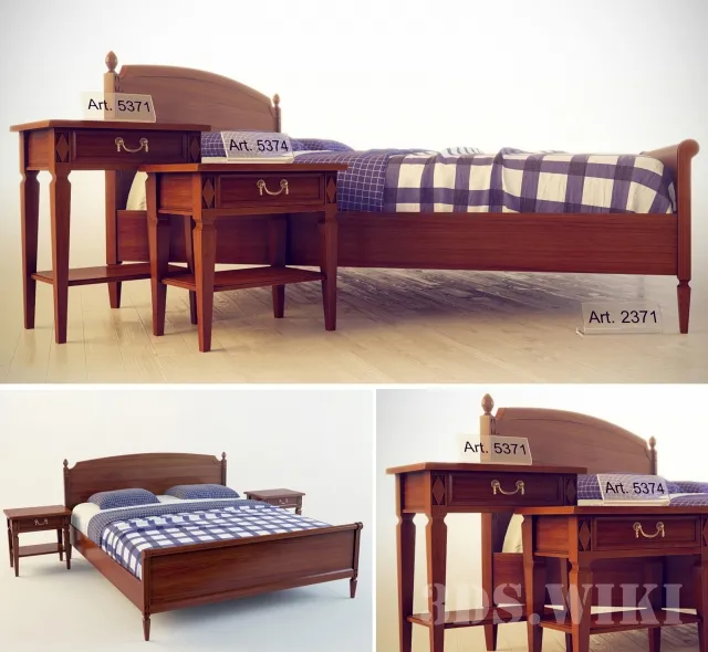 furniture – Bed VILLA BORGHESE SELVA – Art. 2371 3D Model furniture – Bed VILLA BORGHESE SELVA – Art. 2371 3D Model