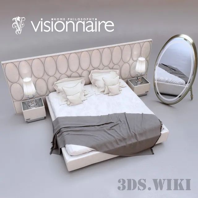 furniture – BED VISIONNAIRE (IPE CAVALLI) GREGORY 3D Model