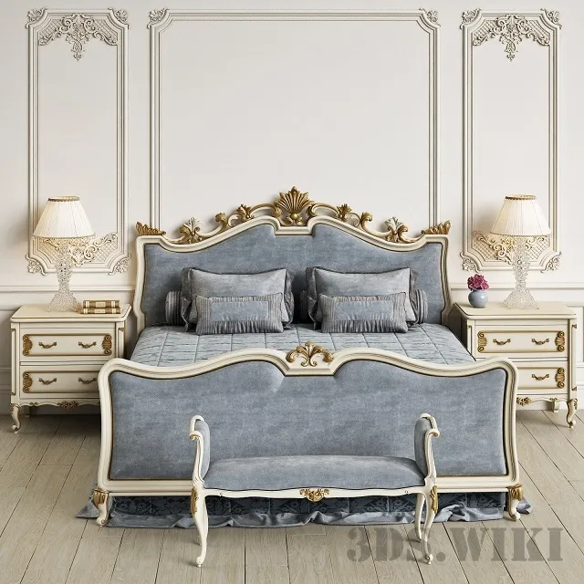 furniture – Bed Wagner ANGELO CAPPELLINI 7610 3D Model