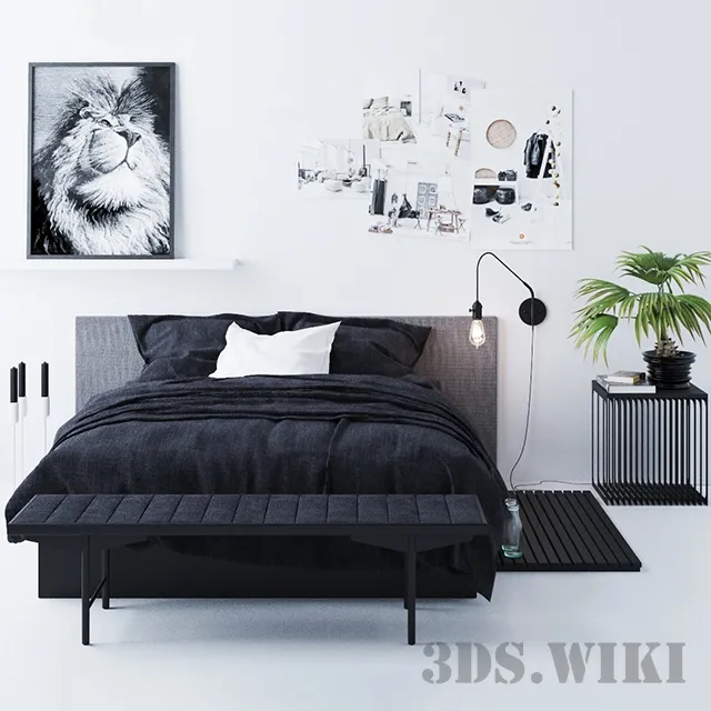 furniture – Bedroom decor 3D Model