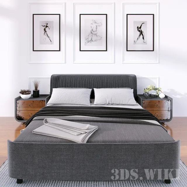 furniture – Bedroom set 3D Model