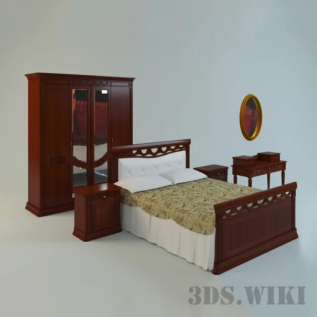 furniture – Bedroom set Camelgroup Toscana Night 3D Model furniture – Bedroom set Camelgroup Toscana Night 3D Model