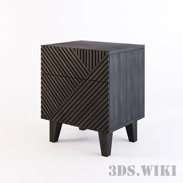 furniture – Bedside table Baden wenge 3D Model furniture – Bedside table Baden wenge 3D Model