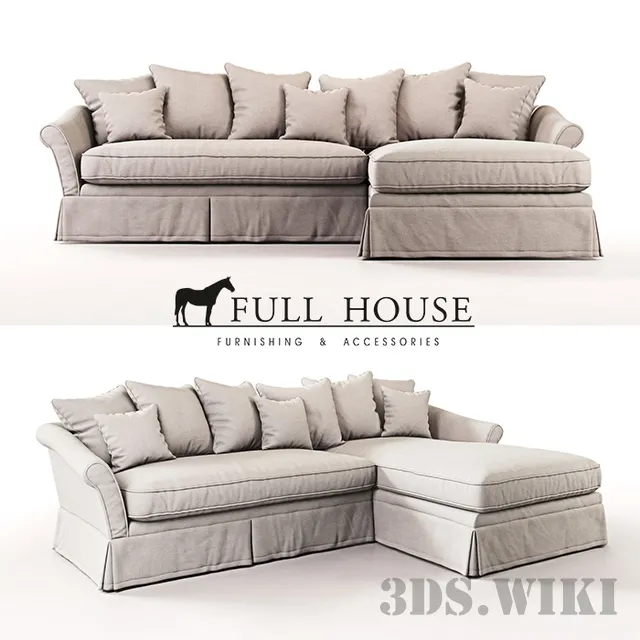 furniture – Belgian Corner Sofa 3D Model