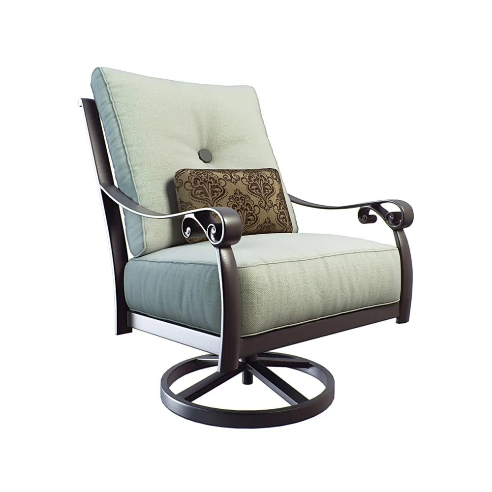 furniture – Bellanova Cushioned High Back Swivel Lounge Rocker 3D Model