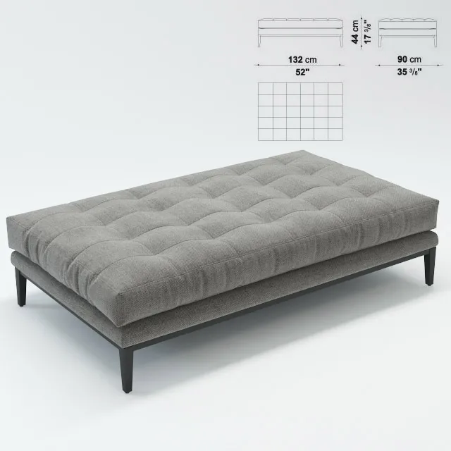 furniture – Bench ac lounge b&b italia 3D Model furniture – Bench ac lounge b&b italia 3D Model