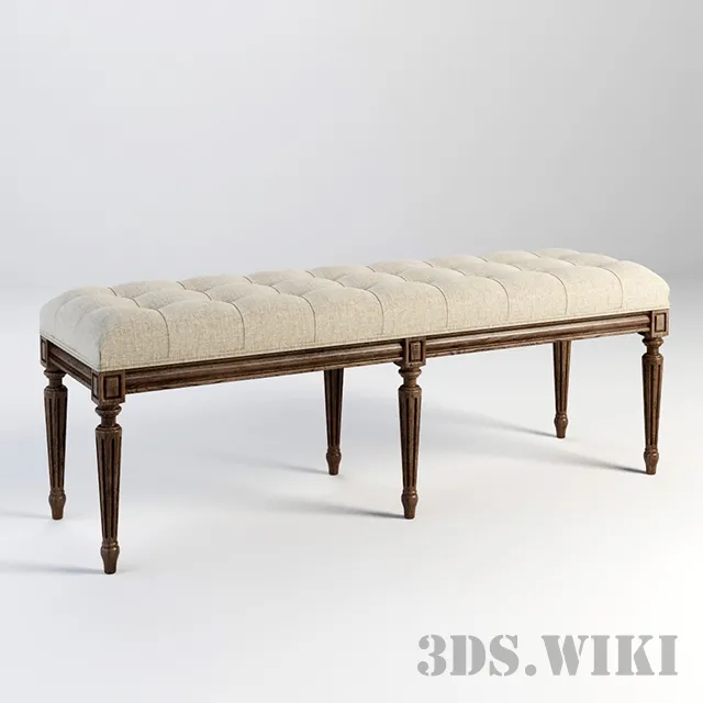 furniture – Bench Gramercy Home 801.006-2N7 3D Model furniture – Bench Gramercy Home 801.006-2N7 3D Model