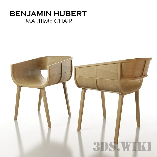 furniture – Benjamin Hubert Maritime Wooden Chair 3D Model