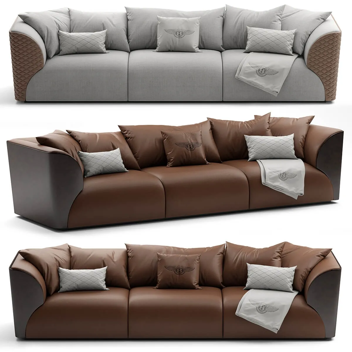 furniture – Bentley Home Winston sofa 2012 3D Model