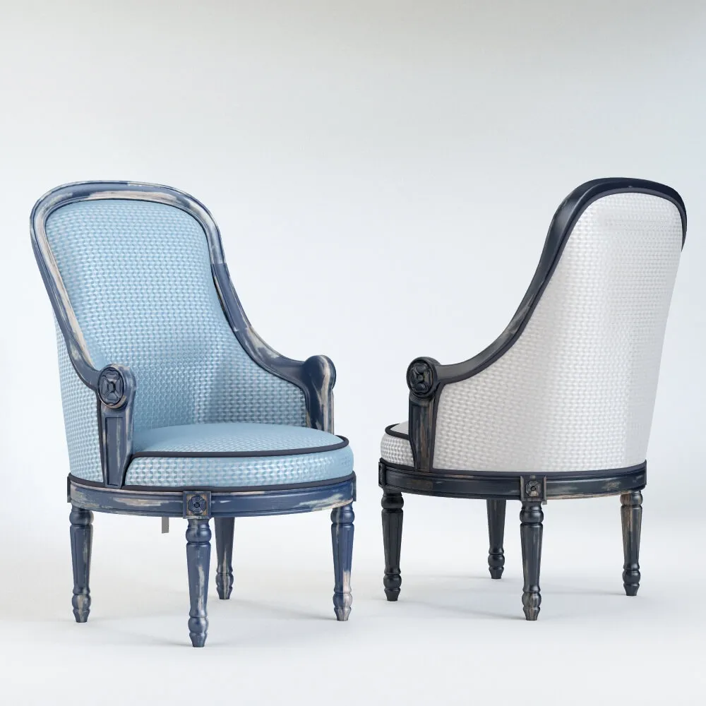 furniture – Bergere armchair provence 3D Model