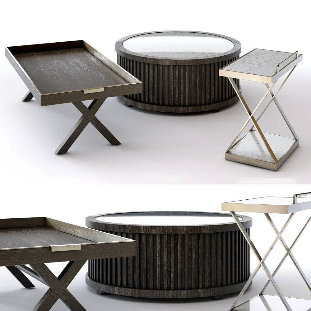 furniture – Bernhardt Clarendon cocktail tables 3D Model