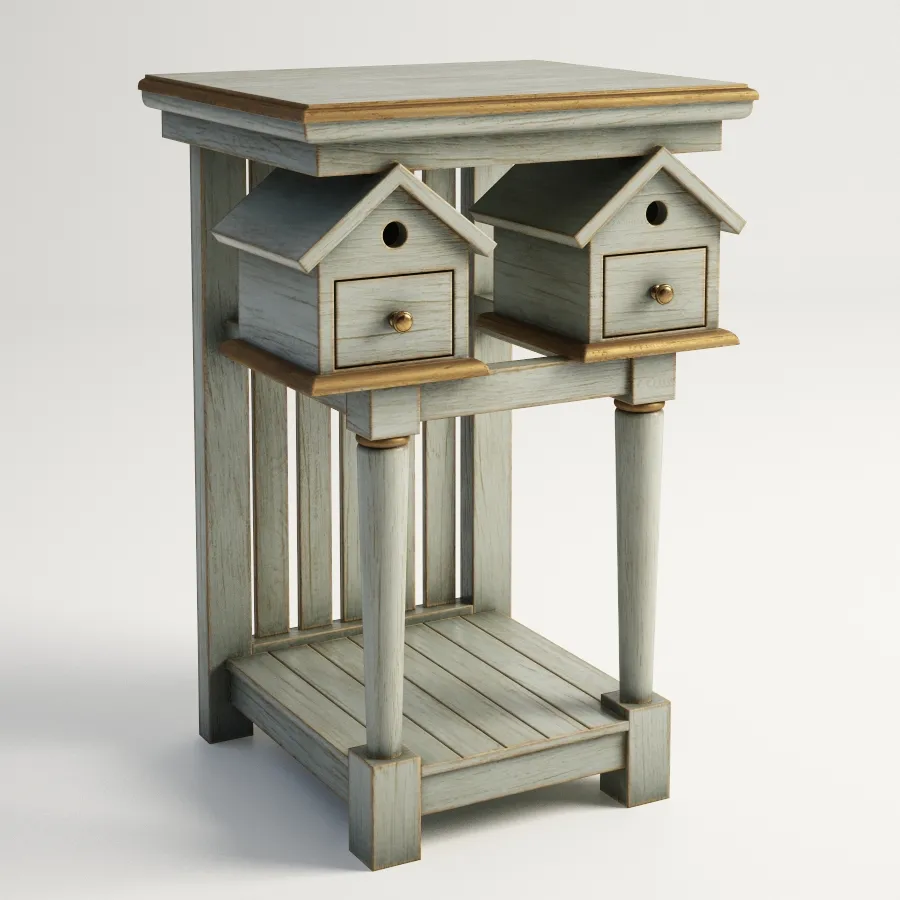 furniture – Birdhouse table 08 3D Model