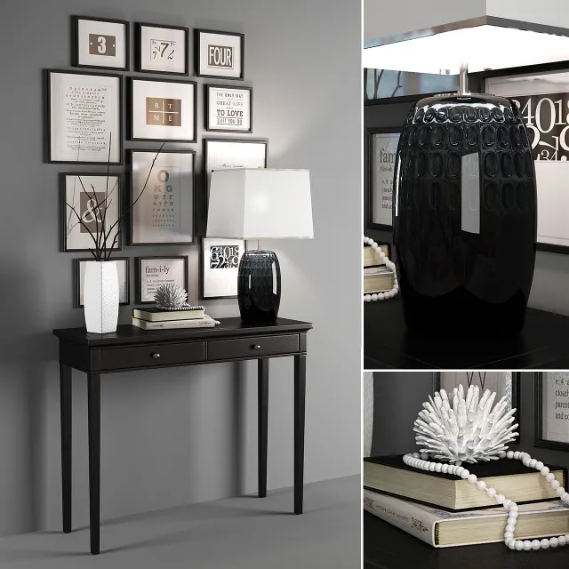 furniture – Black and white composition 3D Model furniture – Black and white composition 3D Model