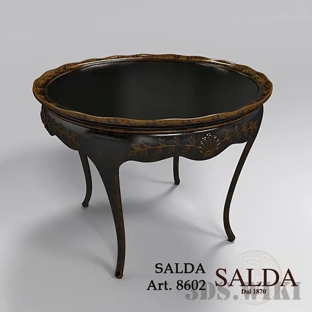 furniture – Black coffee table Salda Arredamenti Sr 8602 3D Model