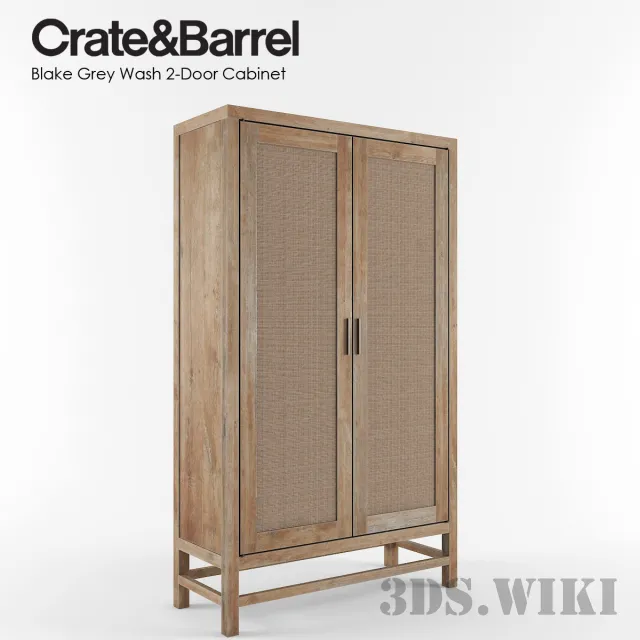 furniture – Blake Gray Wash two door wardrobe 3D Model furniture – Blake Gray Wash two door wardrobe 3D Model